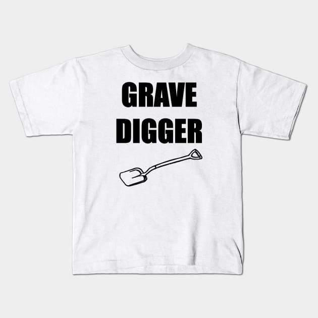 Grave Digger Kids T-Shirt by artpirate